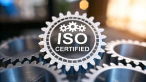ISO certification signifies quality control in manufacturing processes, ensuring standards are met for optimal performance and reliability
